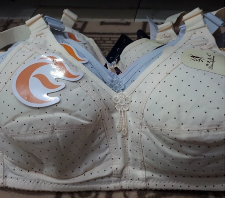 سوتین نخی ابری زنانه کش محکم و خوش فرم سایزبندی خارجی