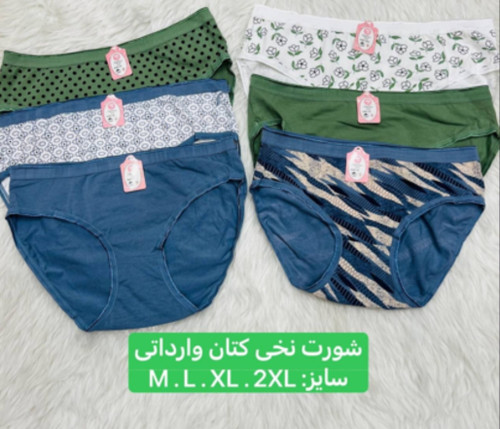 شورت زنانه نخ کتان کمر کشی لاکرا