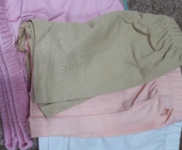شورت نیم پا نخی بچه گانه دخترانه مارک سون سایز ۵ تا ۷ سال نرمال